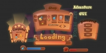 2D Game Adventure Cartoon GUI Screenshot 4