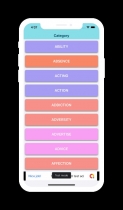 Quotes App with Categories - iPhone App Screenshot 3