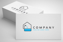 Bathtub House Logo Template Screenshot 1