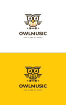 Owl Music Logo Template Screenshot 3