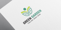Green Garden Logo Template Screenshot 2
