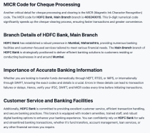 Bank IFSC Codes - WordPress Plugin Screenshot 6
