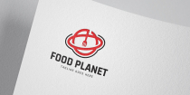 Food Planet Logo Template Screenshot 1